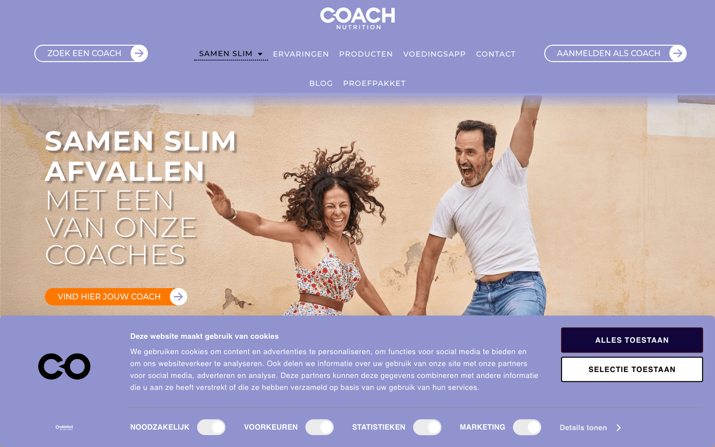 CoachNutrition huidige website