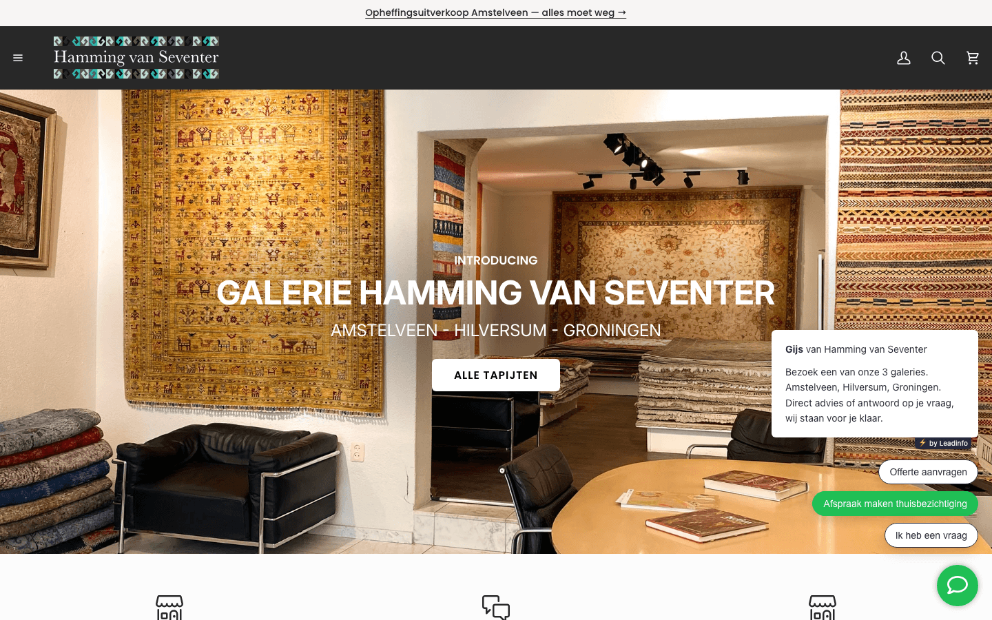 Kelim huidige website